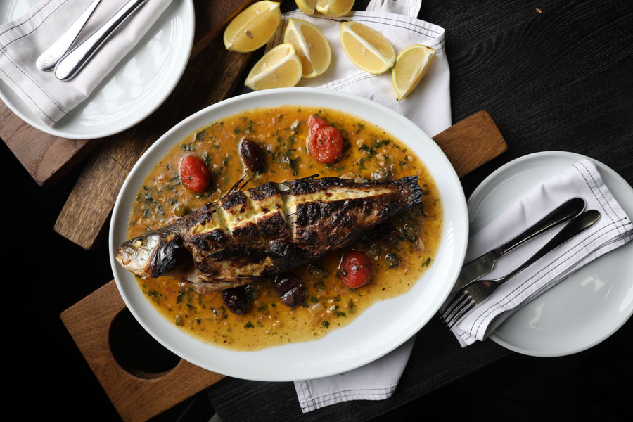 A fish dish pictured on Pomo's official website